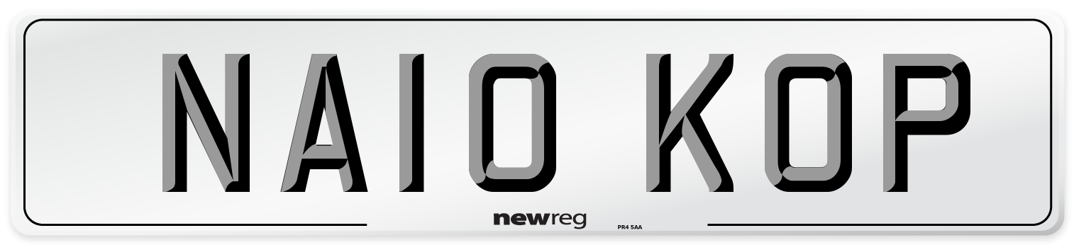 NA10 KOP Number Plate from New Reg